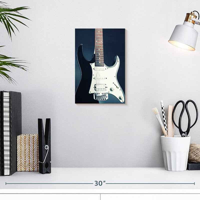 Guitare moderne Abarca BW, H 12 po x l 8 po