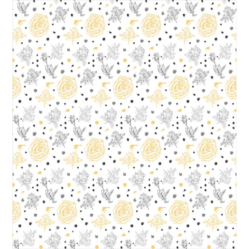 Traditional Polyester Floral Duvet Cover, King
