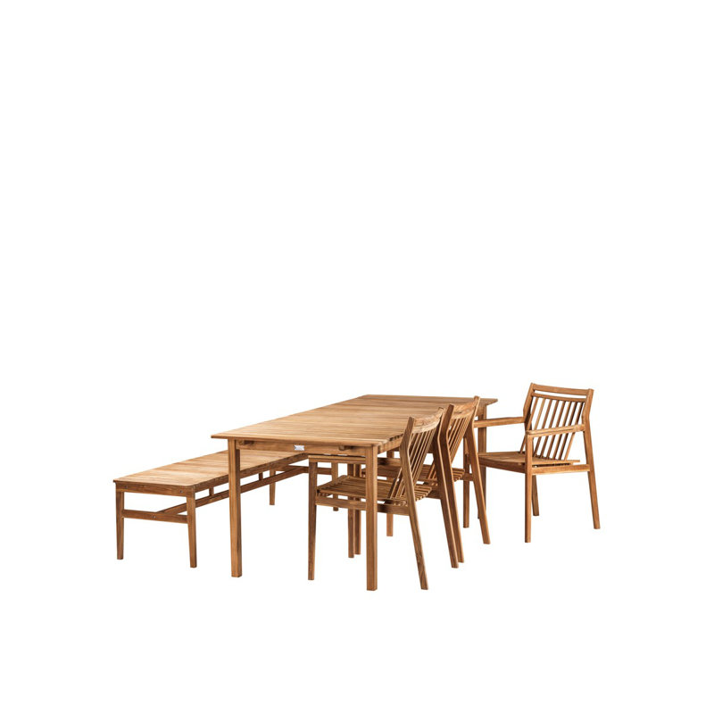 Sammen Outdoor Teak Bench