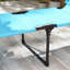 Chaise longue d'extérieur, chaise longue pliante à dossier réglable, chaise rembourrée avec toit pare-soleil et appui-tête pour plage, camping, randonnée-1220347972