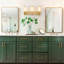 Éclairage pour meuble-lavabo doré 23,62 po avec abat-jour en verre craquelé marbré - applique murale moderne pour salle de bain 3 lumières, finition en métal doré, base E26, à intensité variable, homologué ETL et UL