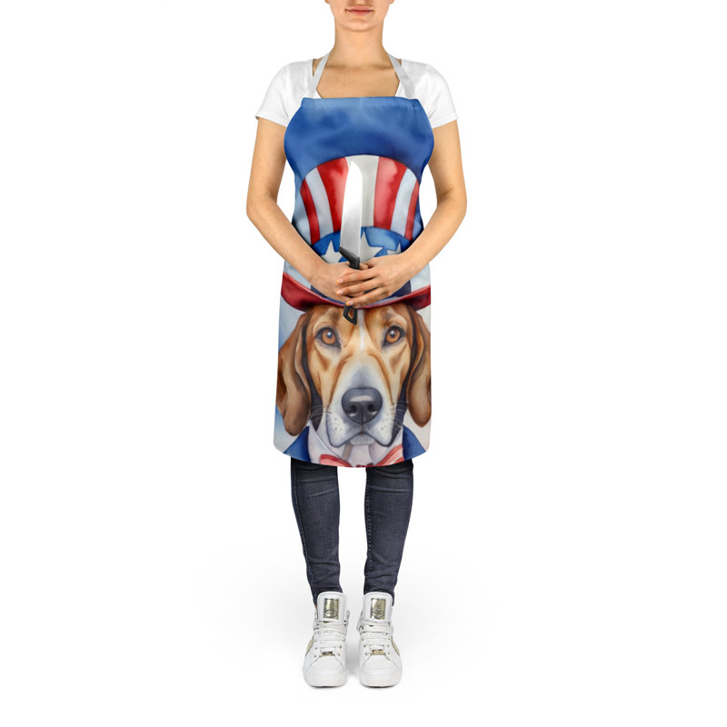 Patriotic American Apron, English Foxhound