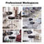 Swivel Upholstered Bar Stool with Steel Frame