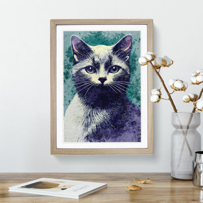 Pretty Cat - Single Picture Frame Painting