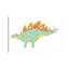 " Stegosaurus Pencil Drawing With Digital Colour " by Alice Turner-52878517-52878515-52878516
