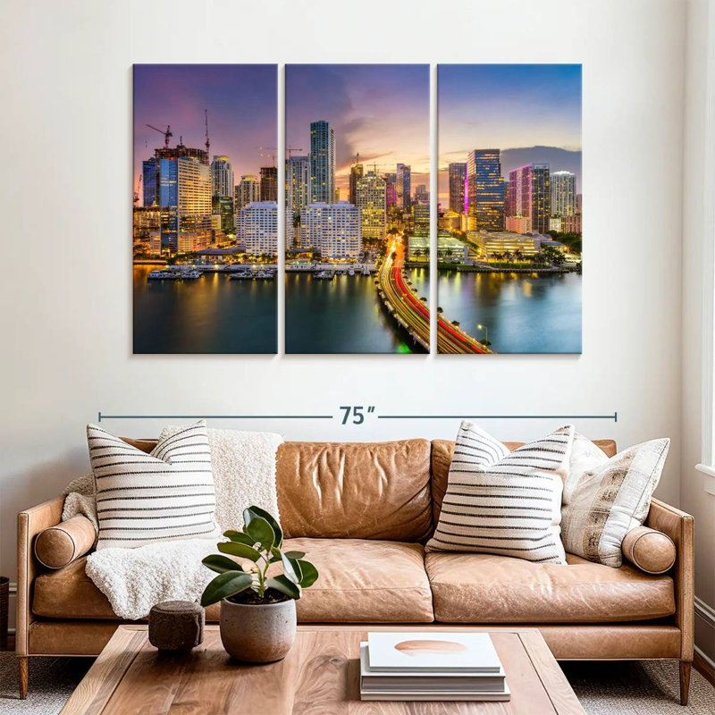 Horizon de Sirci à Miami, H 42 po x l 65 po