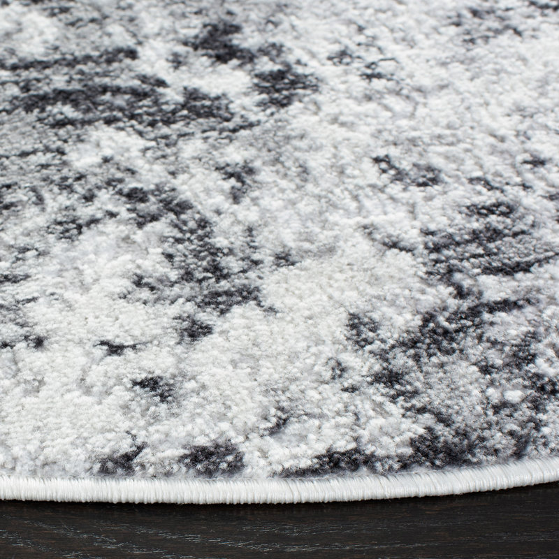 Kairo 700 Performance Abstract Rug, Round 6'7"