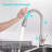 Mosson Touch-Activated Brushed Nickel Kitchen Sink Faucet with Pull-Down Pause Sprayer and 10-Inch Deck Plate