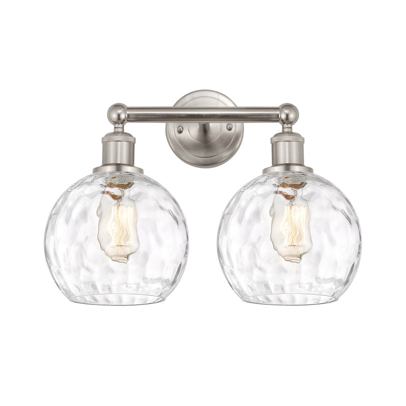 Ambrosane 2 - Light Dimmable Vanity Light, Satin Nickel