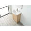Ensemble de meuble-lavabo simple autoportant avec plateau Ardythe, 24 po-1337068661