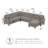 Aliye Upholstered 128 " U-Shaped Seating Component-1382445300