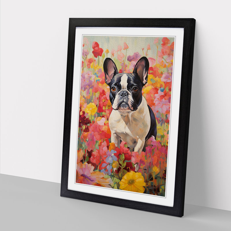 Single Picture Frame Print on Wood, Black Framed, 34cm H x 25cm W