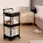 VEVOR 3-Tier Rolling Utility Cart with Drawer, Kitchen Cart with Lockable Wheels