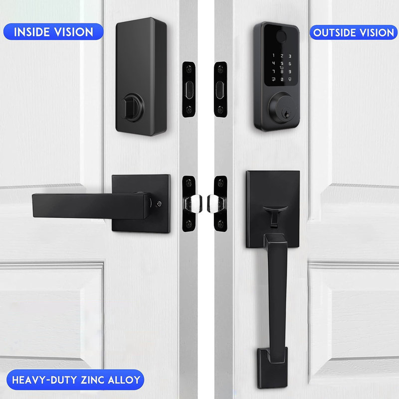 Smart Locks For Front Door With Handleset Touchscreen Keypads Smart & Electronic Door Locks
