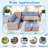 6-piece All Weather Pe Rattan Sofa Set With Adjustable Seat, Storage Box, Removable Covers And Tempered Glass Top Table