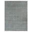 9'x12' Olive Green Tone on Tone Leaf Design Silk Distressed Textured Wool Hand Knotted Rug D9A96A9B4ED34972BFA59749A15210F7