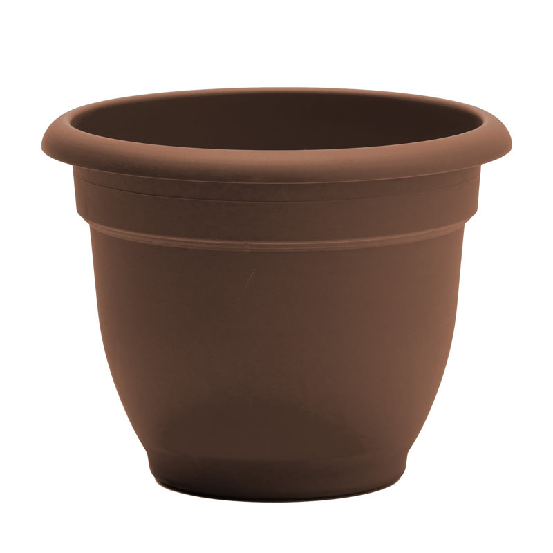 Pot à fleurs intérieur / extérieur Traditional, H 8,5 po x l 11 po x P 11 po, Rouge vif