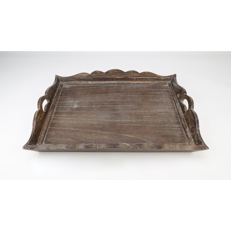 Ensemble de plateaux de service 3 pièces Kadence, Marron foncé