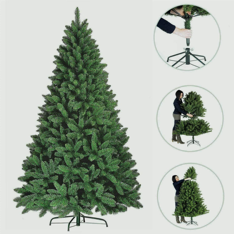 Lighted Artificial Christmas Tree, 6 ft.