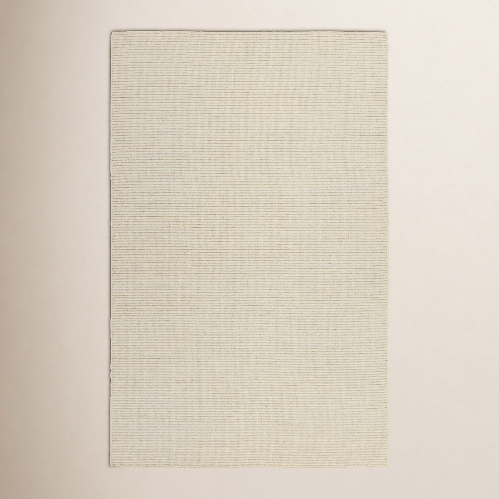 Handmade Cream Rug, Rectangle 8' x 10'