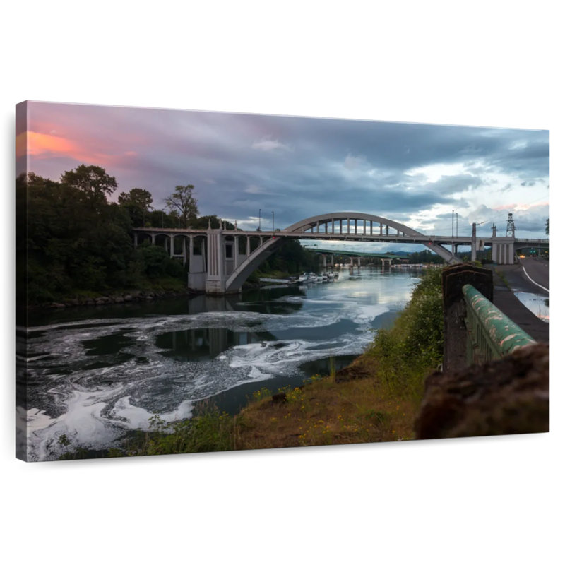 Lilie Dramatic Oregon Bridge, 34" H x 51" W