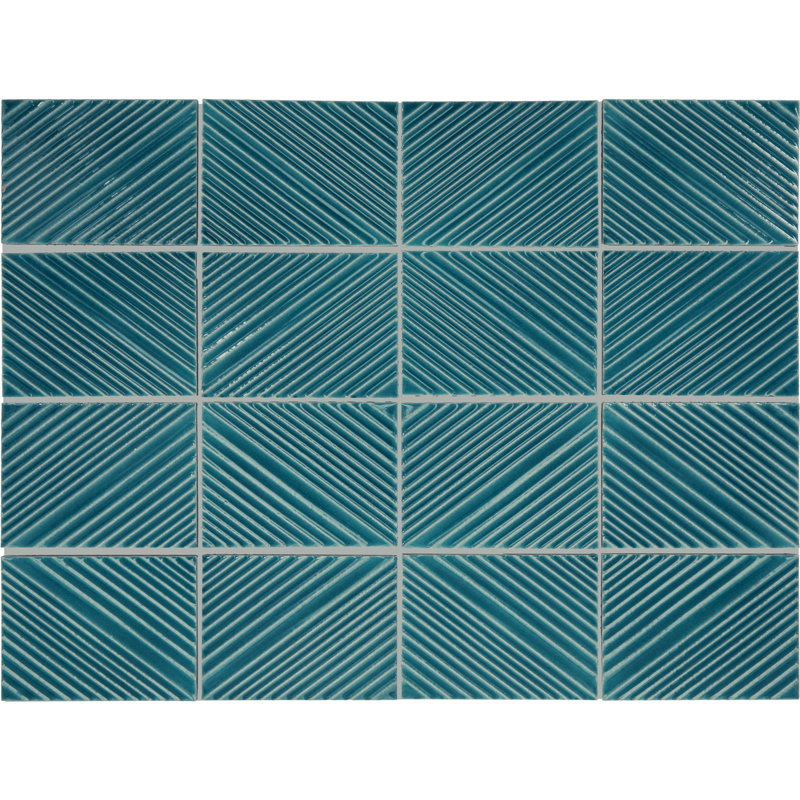 Carreau de mosaïque structurel 3 x 4 Daltile Revalia Remix (8 pièces par carton) (10,40 pieds carrés par carton)