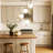 Adjustable Height 4 Lights Metal Body Cluster Pendant