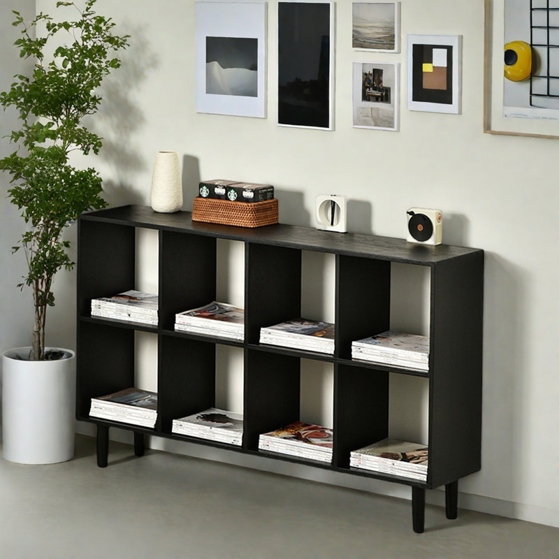 Modern Minimalist Solid Oak Bookcase