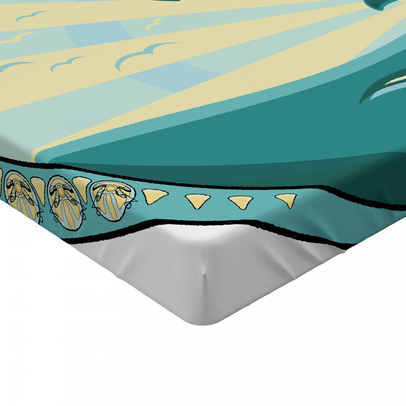 Dolphin Microfiber Fitted Sheet, Twin XL Fitted Sheet
