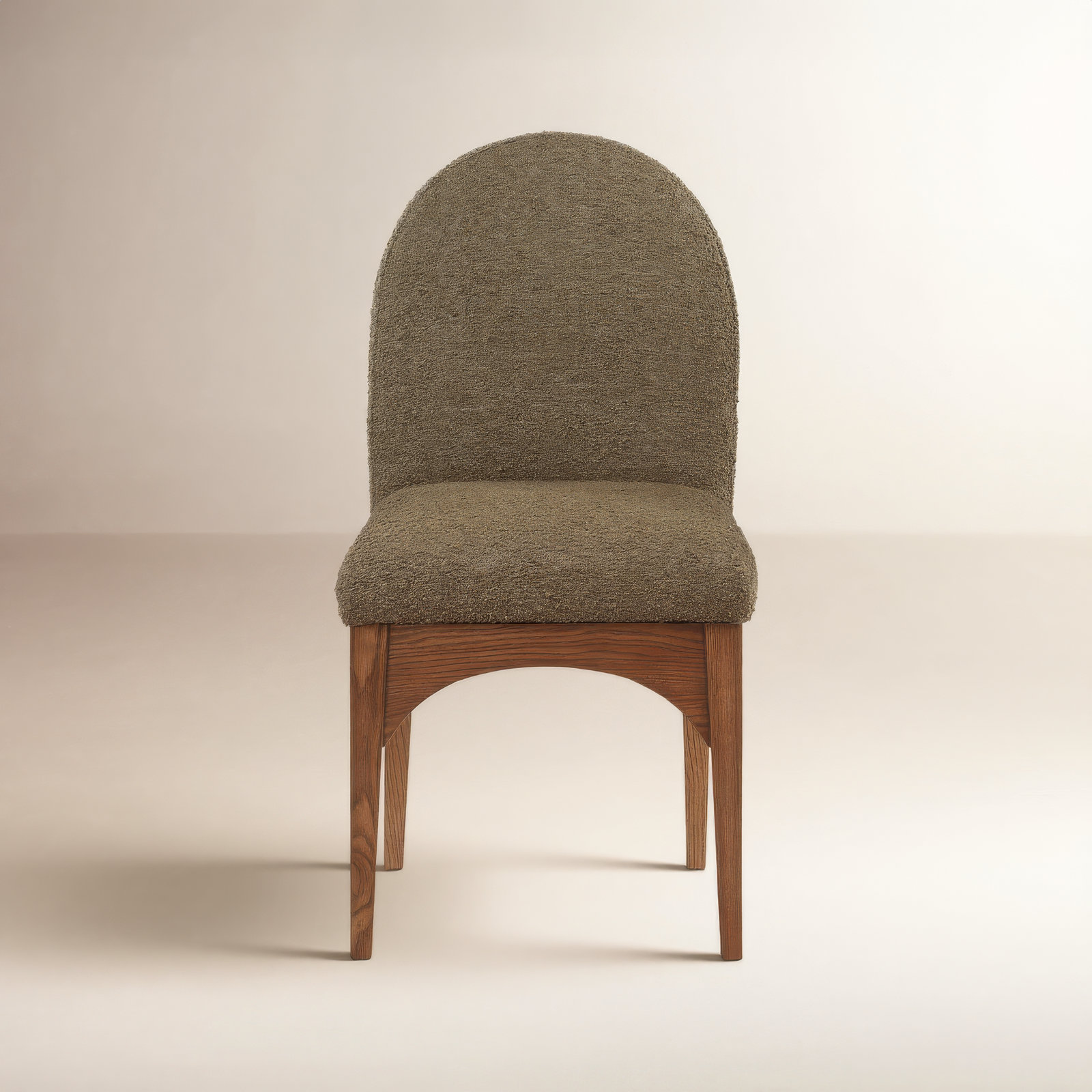 Waldorf Dining Chair, Olive, Walnut
