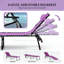 2 chaises longues pliantes pour piscine