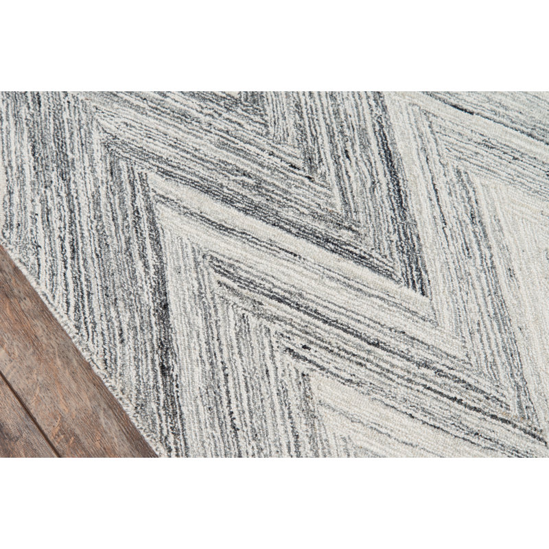 Harmond Wool Chevron Indoor Rug, Rectangle 2' x 3'