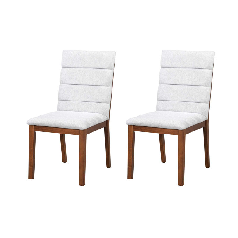 Chaises de salle à manger rembourrées modernes, Beige