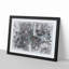 Dividing the Forest in Abstract - Picture Frame Graphic Art Print-55740167-55740163