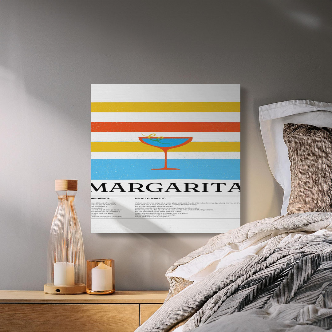 Vibrant Margarita Recipe Canvas Print