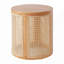 Table d'appoint en bois naturel et en caoutchouc naturel au design compact et polyvalent, parfaite pour les décors modernes et traditionnels.