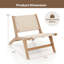 Chaise d'appoint Mid-Century moderne avec repose-pieds