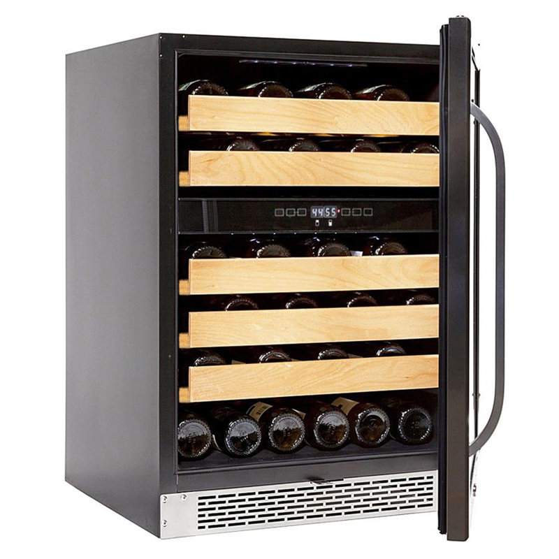 Whynter 24'' width 46 Bottle Dual Zone Built-In Wine Refrigerator
