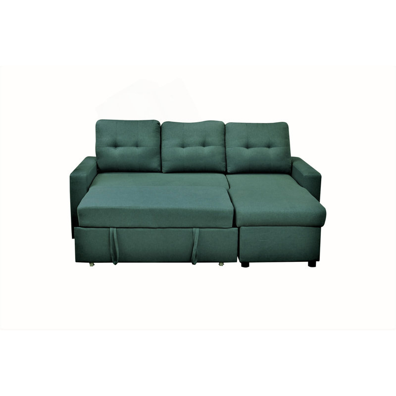 Canapé-lit modulaire convertible en forme de L, mobilier élégant et peu encombrant pour les petits appartements et les salons