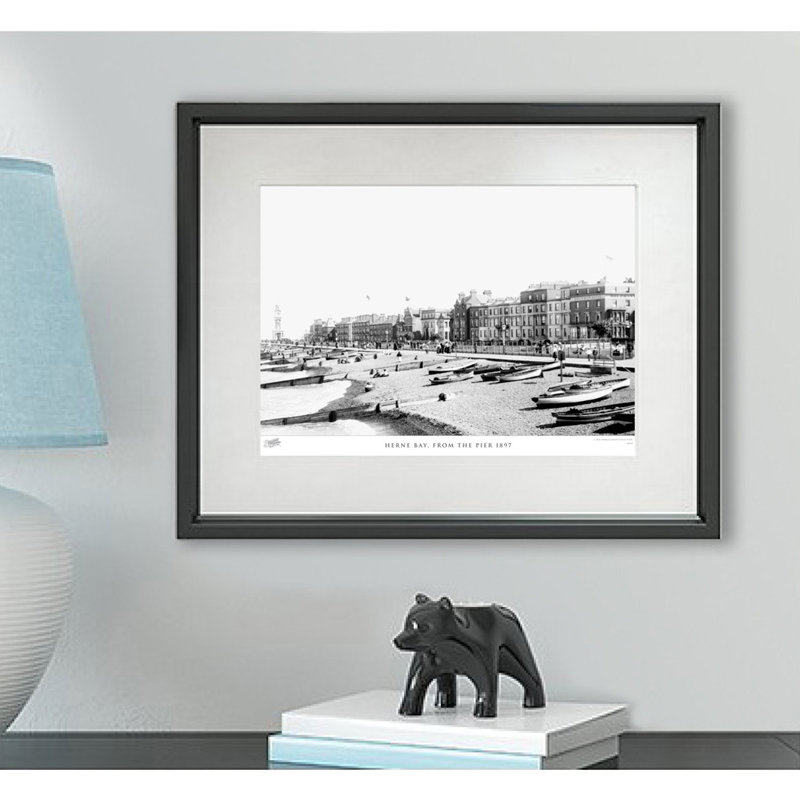 Herne Bay, From The Pier 1897 by Francis Frith - Single Picture Frame Print, 40cm H x 50cm W x 2.3cm D