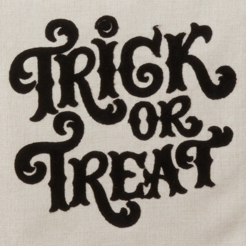 Natural Polyester Halloween Trick or Treat Table Runner