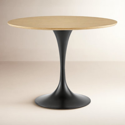 Flow Round Metal Base Dining Table