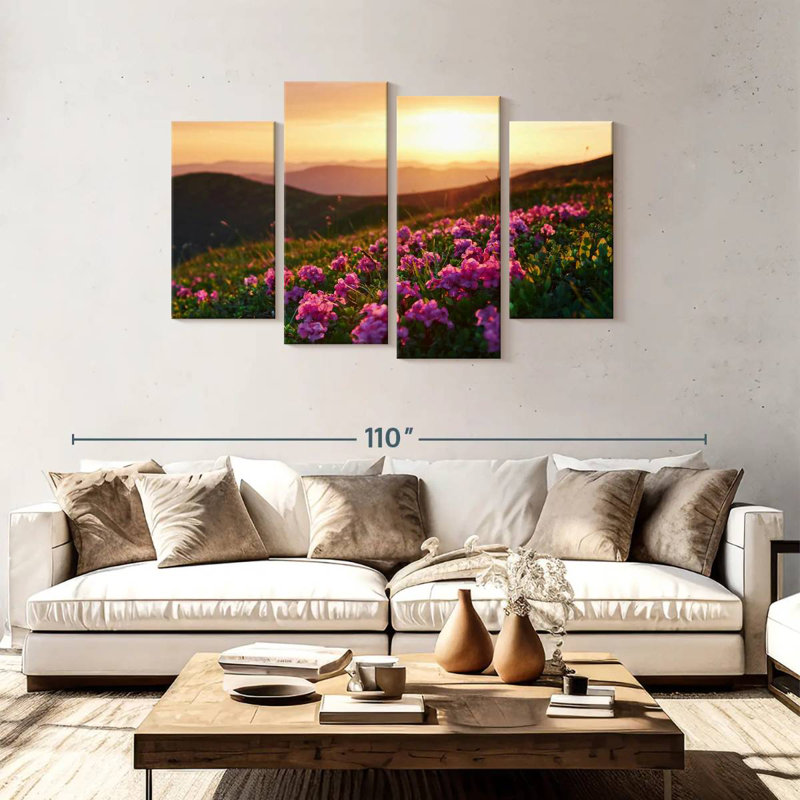Alvord Carpathian Wildflowers, 48" H x 75" W