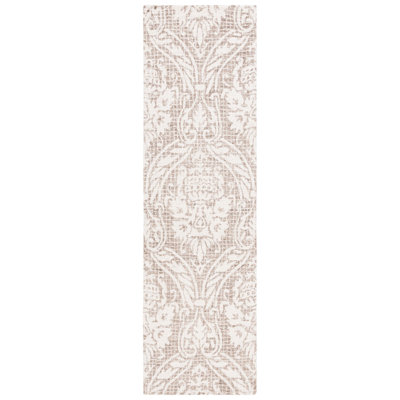 Abstract Hand Tufted Wool, Cotton Damask Rug