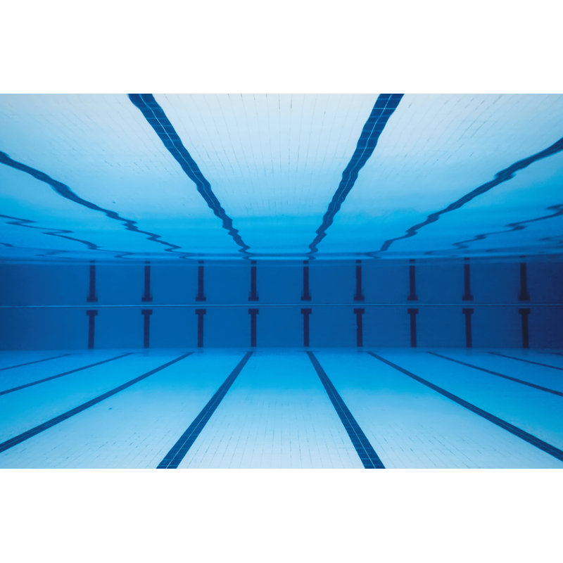 Piscine vide - photographie sur toile tendue, H 8 po x l 12 po