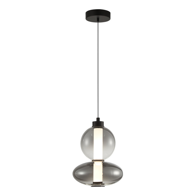 Chima 1 - Light LED Novelty Pendant, Black