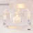 2'' H Glass Tabletop Votive Holder