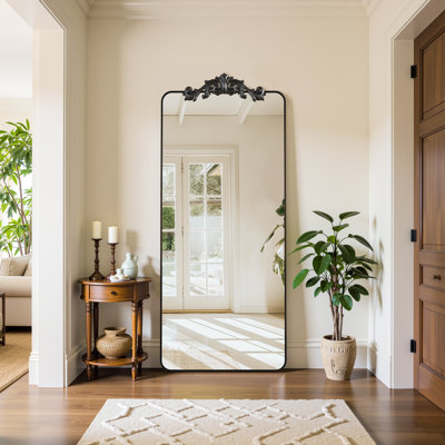 Retro engraved full-length mirror