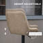 Adjustable Height Counter Stool with Metal Frame-163545969