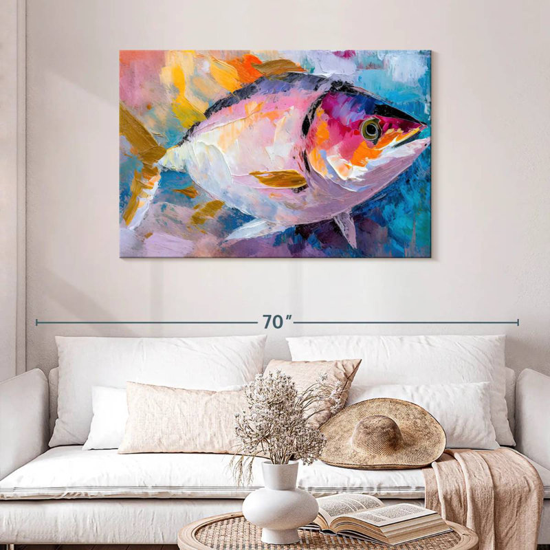 Brampt Colorful Tuna, 30" H x 45" W